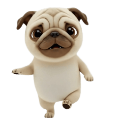 [LINEスタンプ] パグ☆動きます