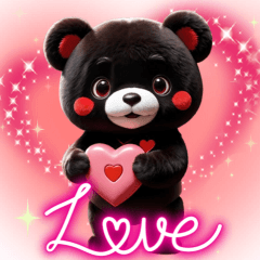 [LINEスタンプ] ぎゅっとラブ♡バレンタインくまさん