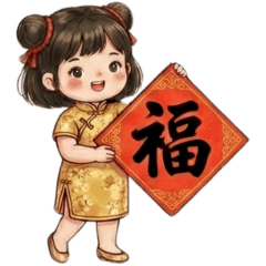 [LINEスタンプ] 悔しい妹4新年の春聯及びコラージュ