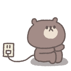 [LINEスタンプ] 少し無気力◎ちびっこくまさん