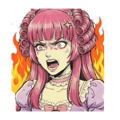 [LINEスタンプ] 昔の少女漫画風の表現で気持ちを伝える♪