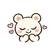[LINEスタンプ] ふんわりクマのLINEスタンプ