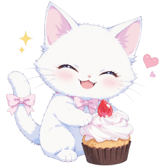 [LINEスタンプ] カップケーキ♡ねこちゃん