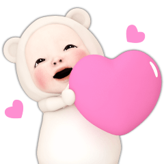 [LINEスタンプ] 【使いやすい】クマタオル【基本セット】