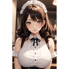 [LINEスタンプ] 猫耳メイド1写真