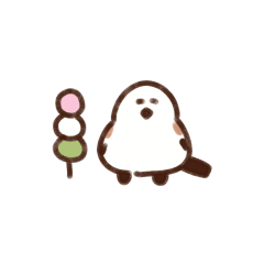 [LINEスタンプ] シマエナガの省スペース敬語