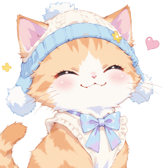 [LINEスタンプ] ふわもこ♡ねこちゃん