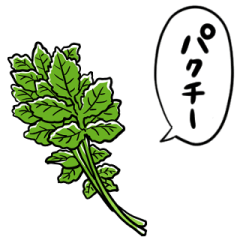 [LINEスタンプ] しゃべるパクチー