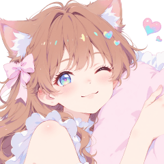 [LINEスタンプ] ふわきゅん♡ねこガール