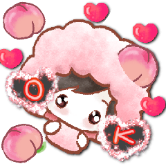 [LINEスタンプ] 気持ち伝える♡推し活【ピンク担当】♡もも