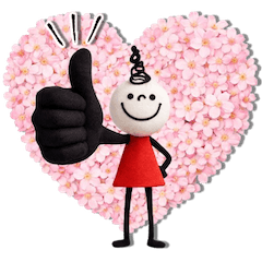 [LINEスタンプ] mottoの大人かわいい3Dドール♡ずっと