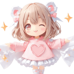 [LINEスタンプ] ラブリー♡ブラウンちゃん