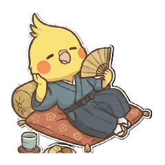 [LINEスタンプ] オカメ侍文字無し