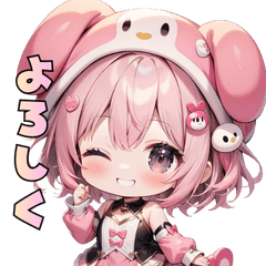 [LINEスタンプ] ゆめかわラブリー♡ふわふわガール