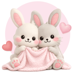 [LINEスタンプ] 【動く】365日使える❤︎ハッピーラビット