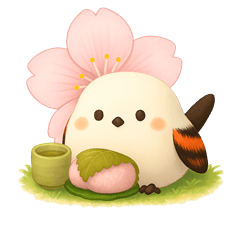 [LINEスタンプ] しまちゃんと一緒:春