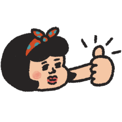 [LINEスタンプ] manpuku商店の女の子スタンプ