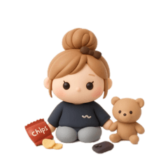 [LINEスタンプ] くるくるちゃん (3d)