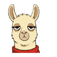 [LINEスタンプ] シュールなラマの顔だけスタンプ！