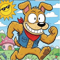 [LINEスタンプ] 感情デカめ犬！41