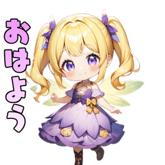 [LINEスタンプ] ふわきら蝶の妖精ちゃん