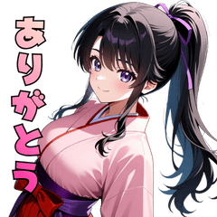 [LINEスタンプ] しっとり可愛い♡和風ガール