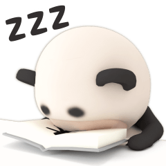 [LINEスタンプ] 【動く】パンダタオル【ずっと使える】