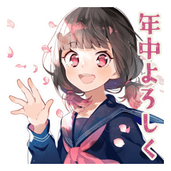[LINEスタンプ] 毎日使える★制服の女の子