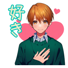 [LINEスタンプ] あなたに気持ちを伝える素直男子♡