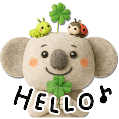 [LINEスタンプ] mottoのコアラと頭の上の世界♡日常