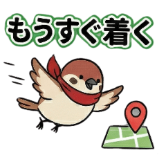 [LINEスタンプ] 待ち合わせに、ずっと使える。可愛い雀☆